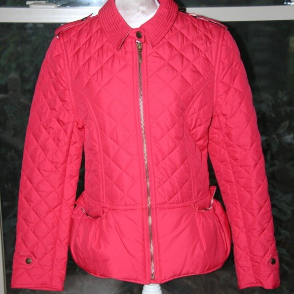 ❤️ $398 Saks Fifth Avenue BURBERRY Quilted Girls Signature Jacket; Sz 12 Youth